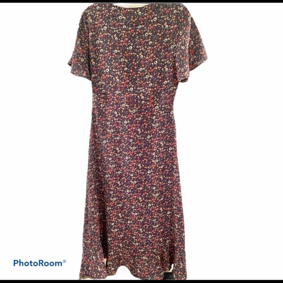 High-low Midi Floral Print Dress - Picture 3 of 6